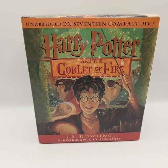 Harry Potter and the Goblet of Fire by J. K. Rowling (2000, 17 Compact Discs) - Picture 1 of 16